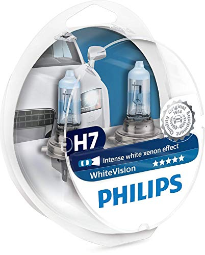 Philips WhiteVision Xenon-Effekt H7 Scheinwerferlampe 12972WHVSM, 2er-Set