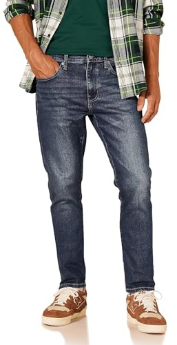 Amazon Essentials Men's Slim-Fit Jeans - Discontinued Colors, Dark Wash, 36W x 28L