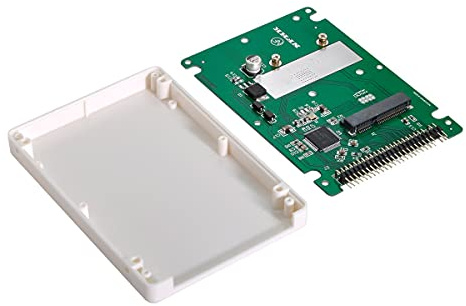 NFHK mSATA mini PCI-E SATA SSD till 2,5 tum IDE 44 stift notebook laptop hårddiskfodral hölje vit
