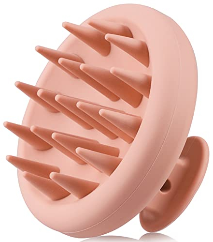 Kopfhaut Massagebürste Silikon, BEAUTLOHAS.Kopfmassage Bürste, Shampoo Bürste, Nass&Trocken Haar Massagebürste Verbessert die Durchblutung der Kopfhaut, Haarwaschbürste perfekt für Haarwachstum Rosa