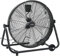 vidaXL Trommelventilator mit Rollen Industrie Bodenventilator Industrieventilator Windmaschine Ventilator Lüfter 60cm 180W Schwarz