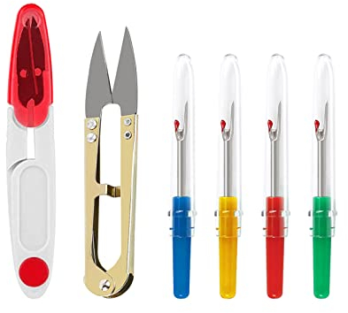 Cerioll Nahtauftrenner, Nahttrenner, Nahtauftrenner Klein, Nahtauftrenner Set, 4PCS Nahtauftrenner Holz, Nahttrenner Auftrenner, Nahtauftrenner Profi, Nahtauftrenner Radierer, Nähsachen Sortieren