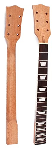 Ogdni 22 Fret Guitar Neck Mahogany Rosewood Fingerboard for Lp Electric Guitar Neck Replacement