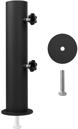 VANROUG Pied de Parasol, Support Fixation Parasol, Accessoires pour Parasols, support de tube de parapluie de