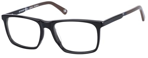 Botaniq Brille mit Sehstärke für Herren optional mit Sonnenbrillentönung oder Blaulichtfilter, Rechteckig, gefertigt aus Acetat (inklusive Brillenetui)