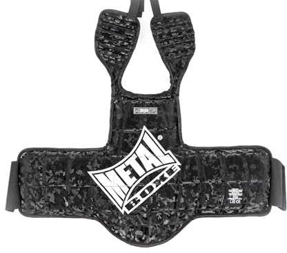 METAL BOXE Unisex - Adult Plastron ré Mirror Reversible Chest Armor, Black, Waist 1