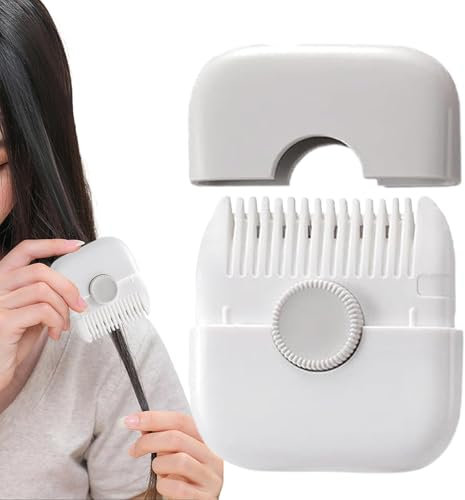 Gdnhovfnxe 2-in-1 Hair Trimmer, Split End Trim, 7.5 x 6.5 cm Minni Portable Hair Breaker Tool Removes Split End Trimmer with for Cutting and Styling Thin Hair