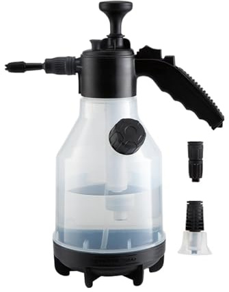 Streysisl -Autowaschsprüher, Handgießkanne, Drucksprühflasche mit DREI Düsen, 2 l Schaumsprüher für Autoseife, Gartenpumpensprüher für Hausreinigung, Autoreinigung