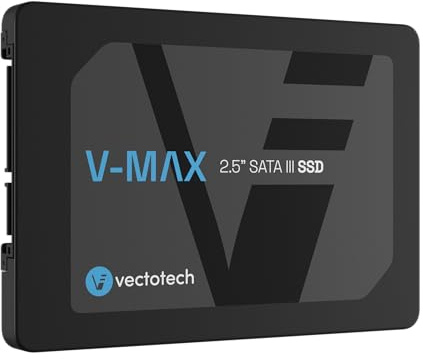 VectoTech V-MAX 8TB Internal SSD SATA III 6 Gb/s 3D NAND TLC 2.5/7mm Solid State Drive, up to 550MB/s