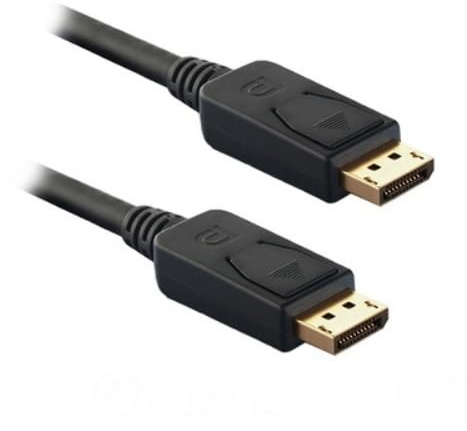 watiowave Câble DISPLAYPORT DP/M-DP/M noir 3,0 M, transmission vidéo et audio de haute qualité, idéal pour les moniteurs et écrans de PC.
