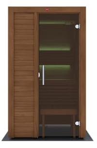 Saunamo Sauna Interior Harvia Utu, Disponible en 3 tamaños, 1600 x 1600 mm