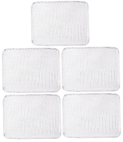 TOBBOMEY 5pièces Tapis De Barbecue Résistants Chaleur pour Gril Non Collants Maille Lot pour Usage Unique Et Extérieur