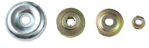 AOIUU Compatible con Cabezal de desbrozadora de malezas Universal de 6 y 8 Pulgadas, Disco de Cepillo de Rueda de Alambre for cortacésped de jardín.(4 Sets)
