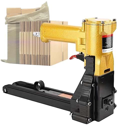 Agrafeuse pneumatique en carton pour sceller, longueur réglable, idéale pour l'efficacité de l'industrie de l'emballage