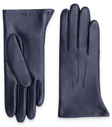 GLOVE STORY Gants Cuir d'Agneau pour Femme avec Doublure 100% Polyester Chaud - Matière Élégante, Douce et Confortable -Idéal en Hiver - Fabrication Artisanale