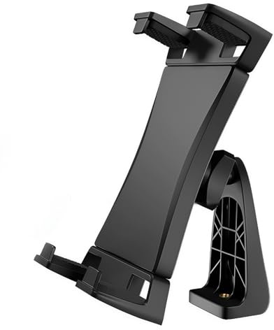 Tripod Mount Adapter for IPad 360 Degree Rotatable Tablet Clamp Holder | Universal for iPad air mini, iPad-pro 12.9 11 10.5, surface/galaxy tab phone tablet 3.5 -13.5inch for tripod, monopod