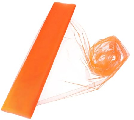 PATIKIL 20 X 10 Yard Tulle Stoff Rollen Tüll Durchsichtiger Stoff Orange
