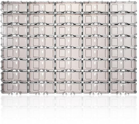 Sewroro 40 Pezzi Organizzatore Per Macchinine Giocattolo Scala Custodie Espositore Trasparente Scatole Auto Collezione Giocattolo