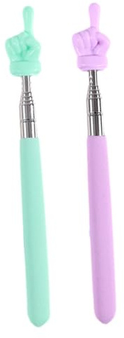 Guangcailun Mini Puntero de Mano telescópico, Material para Profesores, Ligero, para Leer con los Dedos y Disfrutar de experiencias Atractivas en el Aula. Punteros Dedo Extensibles.
