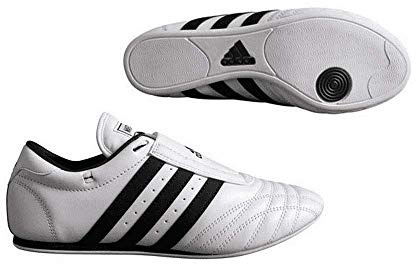 adidas SM-II Low Cut Sneaker (Weiß mit schwarzen Streifen), Größe 44