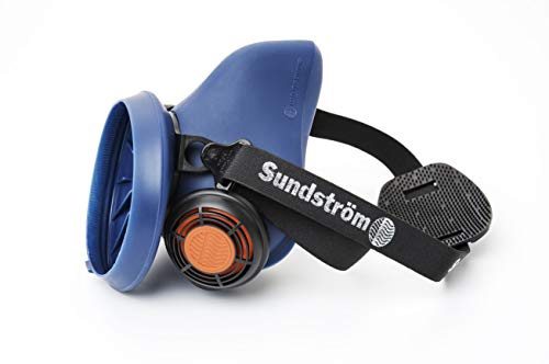 Sundström Safety AB Demi-masque en silicone SR 100 Bleu S/M EN 140 N°