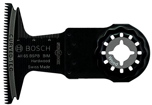 Bosch Professional 1x BIM Tauchsägeblatt AII 65 BSPB (für Hartholz, 40 x 65 mm, Zubehör Multifunktionswerkzeug)