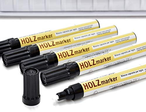 Borma Wachs Holz Marker Farbe (Lärche - 10) - Lackstift für Möbel - Holzkorekturstift - Wasserfest - Lichtecht - Lackreparaturstift