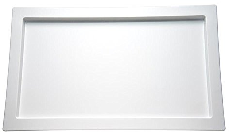 APS 84046 GN 1/1 Tablett -Frames-, Serviertablett, 53 x 32,5 cm, H: 2 cm, Melamin, weiß