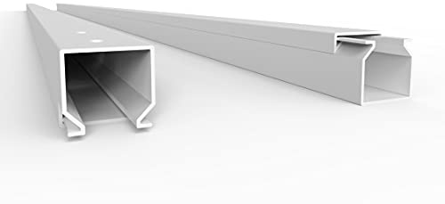 SCOS Smartcosat Kabelkanal, 16x16 mm, 5x2 m, Weiß, schraubbar | PVC, UV-beständig, Innen & Außen, 5 Stangen à 2 m = 10 m, Made in Germany