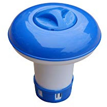 Dosierschwimmer Klein für 20g Chlortabletten, Blau/Weiß