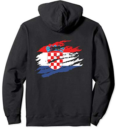 Kroatische Flagge Kroatien Fußball Handball Basketball Pullover Hoodie
