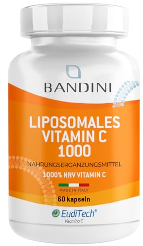 Bandini® Liposomal Vitamin C | High Strength Ascorbic Acid Capsules, High Absorption & Bioavailability | Immunity, Energy, Skin Support - Boosts Collagen & Reduces Fatigue | Vegan, Non-GMO | 60 Count