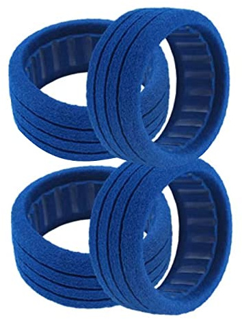 MOUDOAUER 4 x esponja suave interior de espuma para neumáticos de camión de 1/8 todoterreno, accesorio de pieza de repuesto