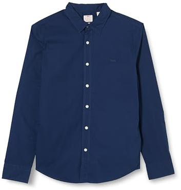 Levi's Långärmad herrskjorta Housemark Slim skjorta, naval academy, XS