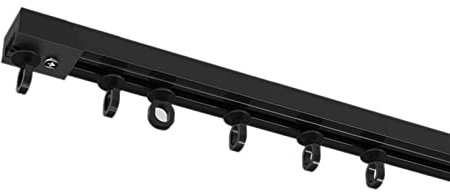 Selbstklebende Vorhangschiene for Decke oder Wand (3,3 Fuß, 1 Meter) – Gardinenstange ohne Bohren, Schrauben oder Werkzeug, keine Beschädigung der Vorhangschiene, Vorhangaufhänger, selbstklebende Gard