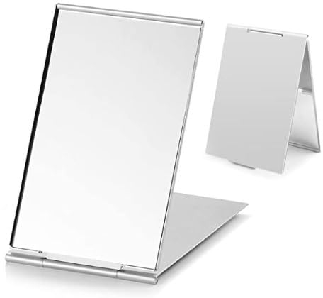 2 Miroir De Poche 10 * 6.7cm, Miroir Portable Main,Petit Miroir Maquillage,Miroir De Maquillage Pliable,Miroir Compact,Miroir de Voyage pour Fille Femme