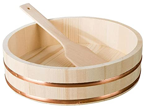 Sushi-Reisschüssel, groß, Sushi-Reis-Mischeimer, Reisschüssel, Behälter, Bibimbap-Eimer, Restaurant, Zuhause, Küche, Kochutensilien, 50 cm (55 cm)