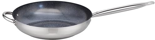 ELO 2454226 18/10 stekpanna i rostfritt stål, induktionspanna, 32 cm induktionspanna, rostfritt stål, stekpanna i rostfritt stål, stekpanna, induktionspanna, rostfritt stål, 32 x 6 cm