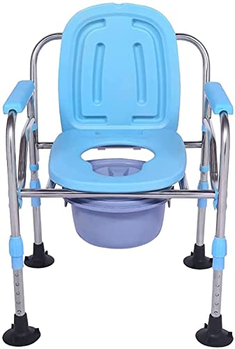 Duschhocker, Badestuhl, Toilettensitz, strapazierfähig, mit Armlehnen, bariatrischer Toilettenstuhl, häusliche Pflege, Toilettenstuhl mit Armlehnen und Sicherheitsrahmen für Badezimmer, für ältere Me
