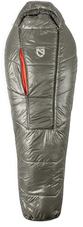 NEMO Equipment Soul Genderless Endless Promise Synthetic Mummy Sleeping Bag - Smokey Olive/Fog/Spicy Orange - Long