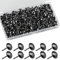 320 Pezzi Chiodini per Tappezzeria, Chiodi per Tappezzeria, Puntine per Mobili Decorativi Antichi, Perni per Pannelli a Pressione Perni per Sedie, Foto, Moquette, Disegno - 11x17 mm/Nero