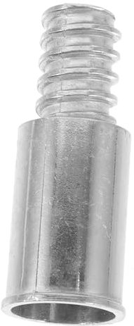 MOLUCKFU Threaded Pole Adapter for Broom Handles Aluminum Alloy Connector with American-style Threaded Tips for Household and Professional Cleaning