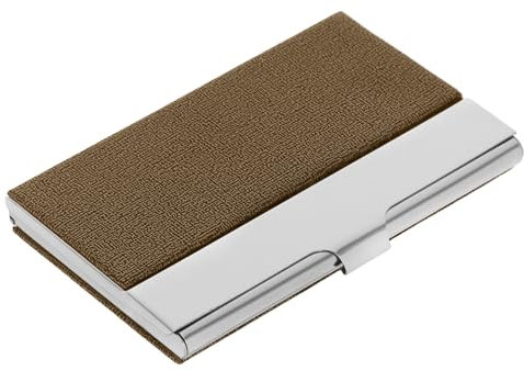Gadpiparty Kartenhalter Aus Metall Für Visitenkarten Tragbares Kartenetui Aus Edelstahl Visitenkartenbox Mit Großem Fassungsvermögen Kompakte Aufbewahrungsbox Für Karten Geeignet Für