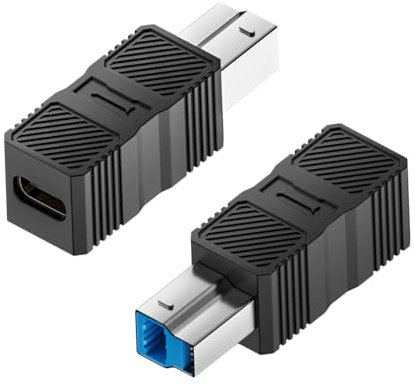Adattatore USB 3.0,Adattatore di Estensione Dati USB a B 3.0 | Connettore Plug and Play con Trasferimento Dati ad Alta Velocità per Scanner, Docking Station, Hub e Computer