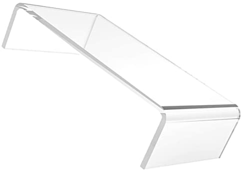 LIFKICH Réhausseur D'écran Acrylique Transparent Ergonomique pour Ordinateur Portable, Résistant la Déformation, pour Bureaux et Domiciles