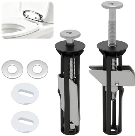Set di 2 viti universali per sedile WC per WC, accessori per la manutenzione del sedile WC, fissaggio per WC, accessori per il montaggio superiore, facile da installare