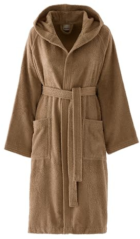 Bassetti Accappatoio Con Cappuccio, Corda, 100% Cotone, Taglia M, Adulto Uomo Donna Unisex, In Spugna Morbido Assorbente Resistente E Lavabile In Lavatrice
