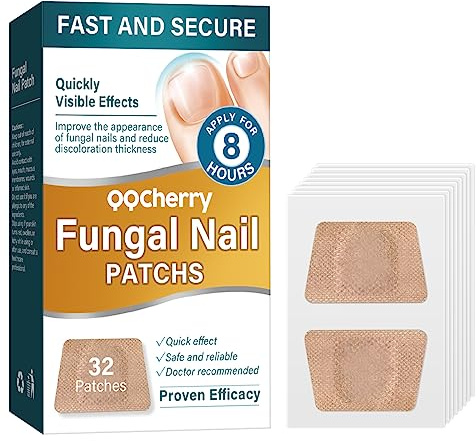Micosi Unghie Piede 32Pcs, Antimicotico Funghi Unghie Piedi, Effective Smalto Curativo per Unghie Danneggiate