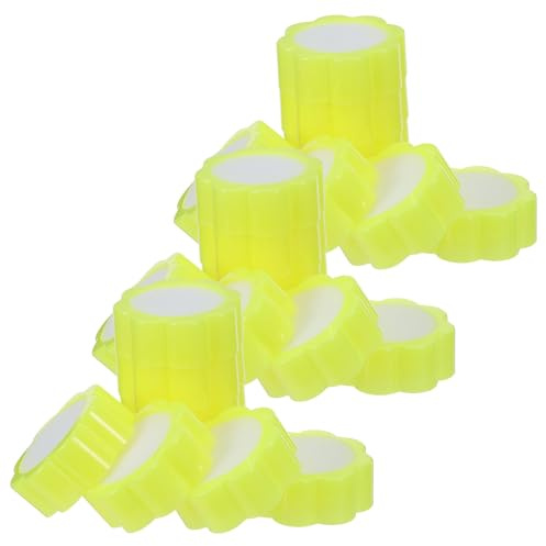OSALADI 24pcs Yellow Finger Moistener Sponge for Cash Counting, Non-Slip Finger Tips Tool 2.68 for Paper Money Handling and Document Sorting in Office Use