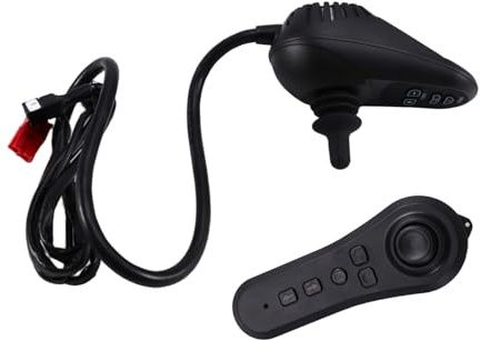 Gundhgstrr Mando Inalámbrico Bluetooth para Silla de Ruedas Eléctrica con Doble Controlador y Joystick Universal